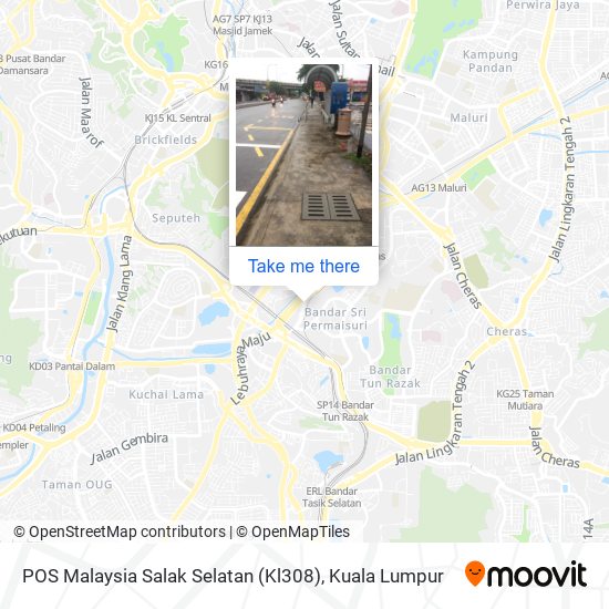 POS Malaysia Salak Selatan (Kl308) map