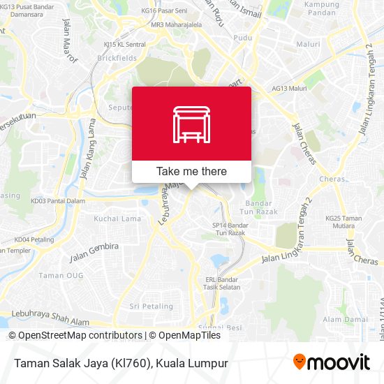 Peta Taman Salak Jaya (Kl760)