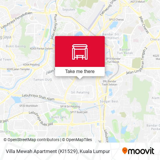 Peta Villa Mewah Apartment (Kl1529)