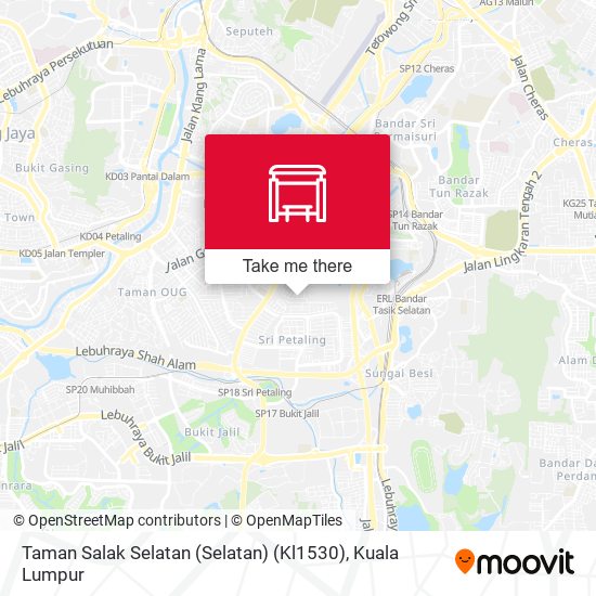 Peta Taman Salak Selatan (Selatan) (Kl1530)