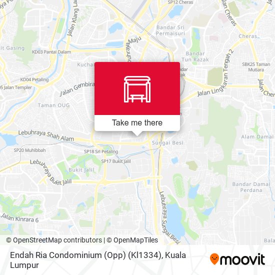 Endah Ria Condominium (Opp) (Kl1334) map