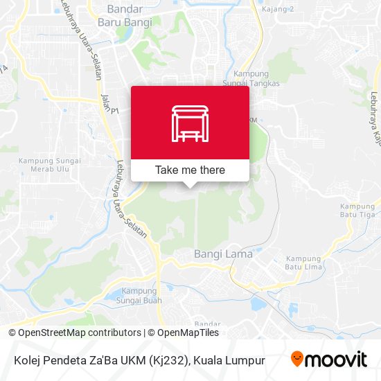 Peta Kolej Pendeta Za'Ba UKM (Kj232)