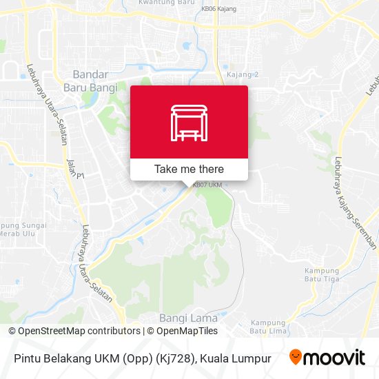 Pintu Belakang UKM (Opp) (Kj728) map