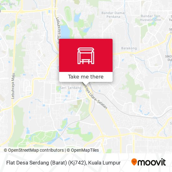 Flat Desa Serdang (Barat) (Kj742) map