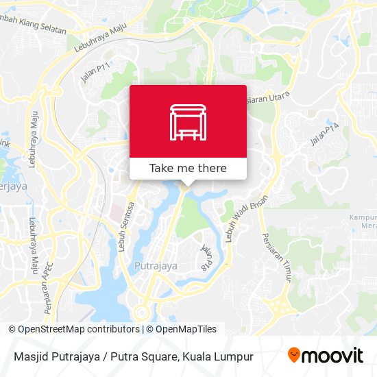 Masjid Putrajaya / Putra Square map