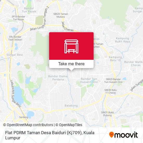 Peta Flat PDRM Taman Desa Baiduri (Kj709)