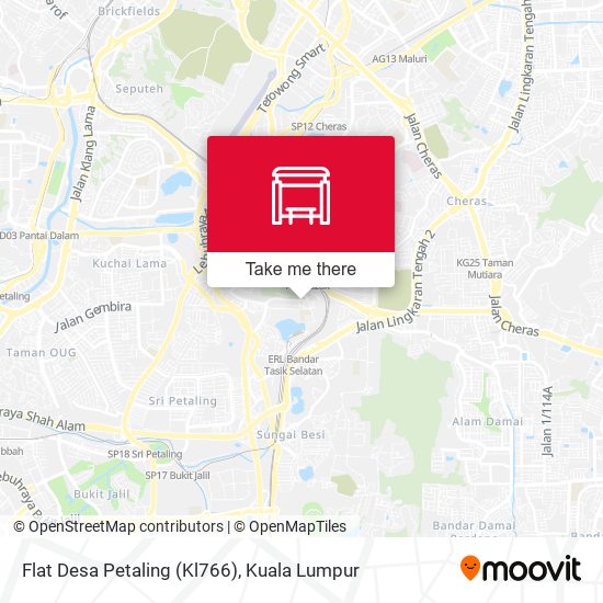 Flat Desa Petaling (Kl766) map