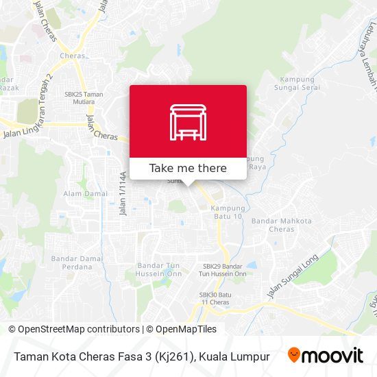 Peta Taman Kota Cheras Fasa 3 (Kj261)