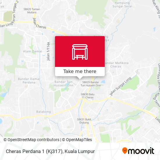 Cheras Perdana 1 (Kj317) map