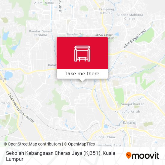 Peta Sekolah Kebangsaan Cheras Jaya (Kj351)