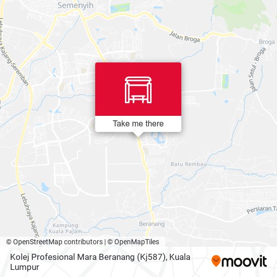 Kolej Profesional Mara Beranang (Kj587) map