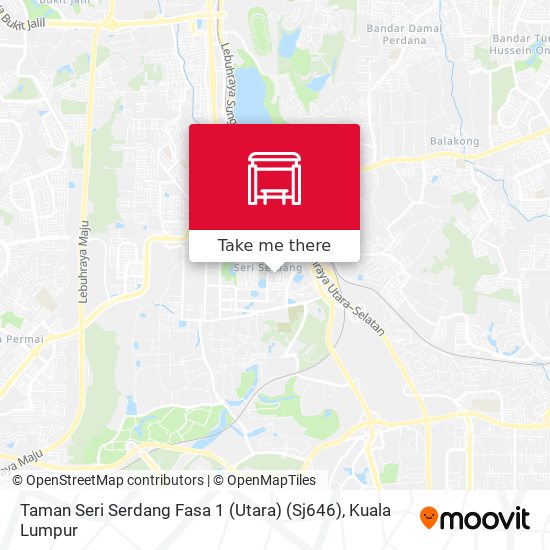 Peta Taman Seri Serdang Fasa 1 (Utara) (Sj646)