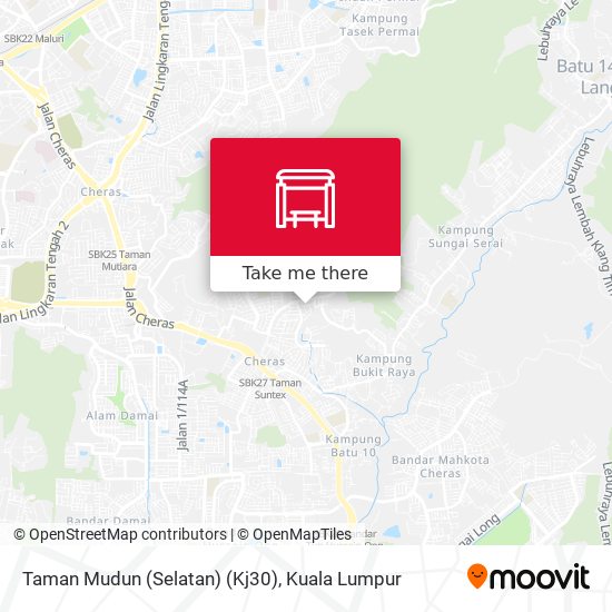 Taman Mudun (Selatan) (Kj30) map