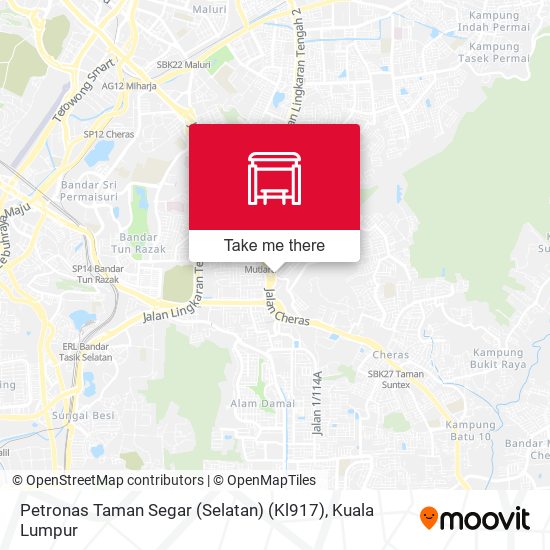 Petronas Taman Segar (Selatan) (Kl917) map