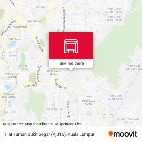 Peta Flat Taman Bukit Segar (Aj315)