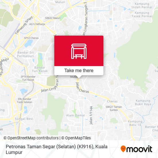 Petronas Taman Segar (Selatan) (Kl916) map