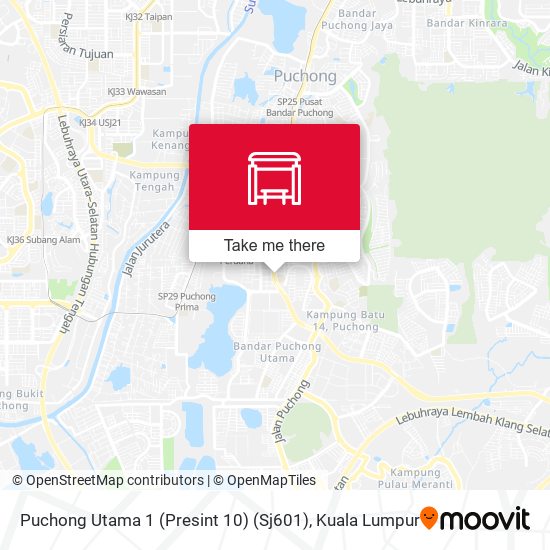 Peta Puchong Utama 1 (Presint 10) (Sj601)