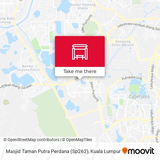 Peta Masjid Taman Putra Perdana (Sp262)