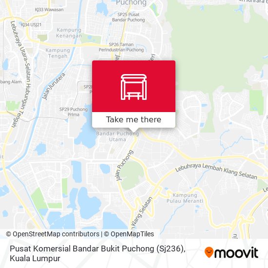 Peta Pusat Komersial Bandar Bukit Puchong (Sj236)