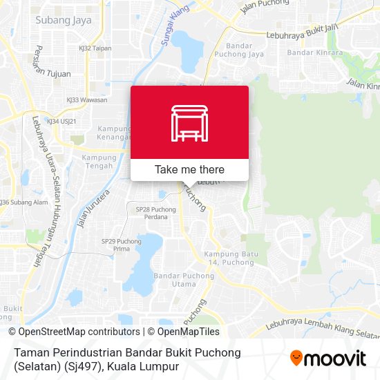 Peta Taman Perindustrian Bandar Bukit Puchong (Selatan) (Sj497)