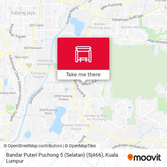 Bandar Puteri Puchong 5 (Selatan) (Sj466) map