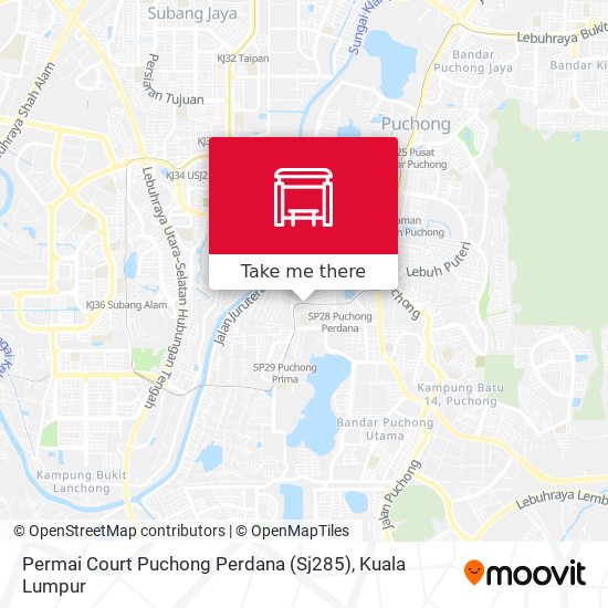 Peta Permai Court Puchong Perdana (Sj285)