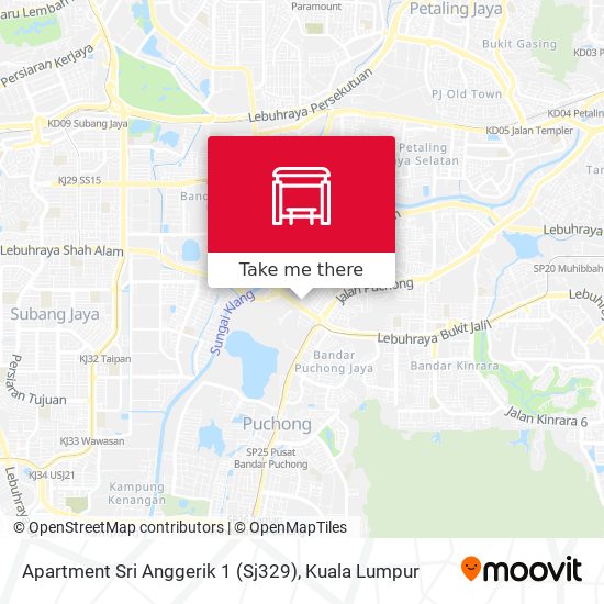 Peta Apartment Sri Anggerik 1 (Sj329)