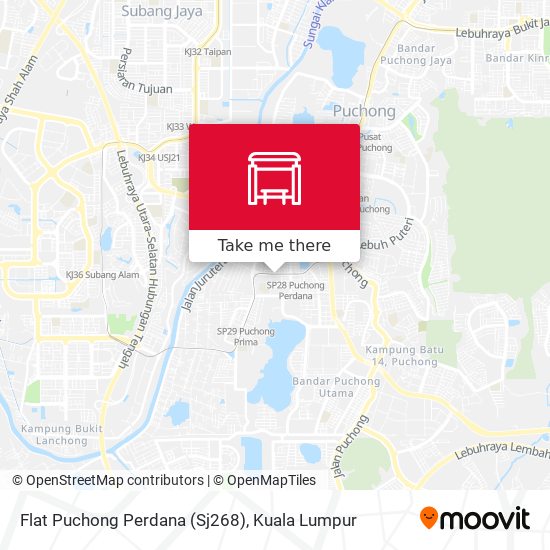 Flat Puchong Perdana (Sj268) map