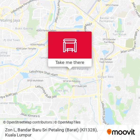 Zon L, Bandar Baru Sri Petaling (Barat) (Kl1328) map