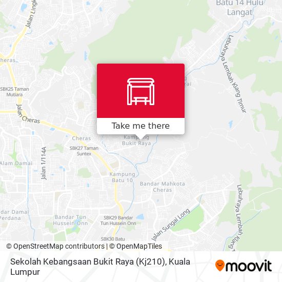 Peta Sekolah Kebangsaan Bukit Raya (Kj210)