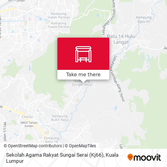 Sekolah Agama Rakyat Sungai Serai (Kj66) map