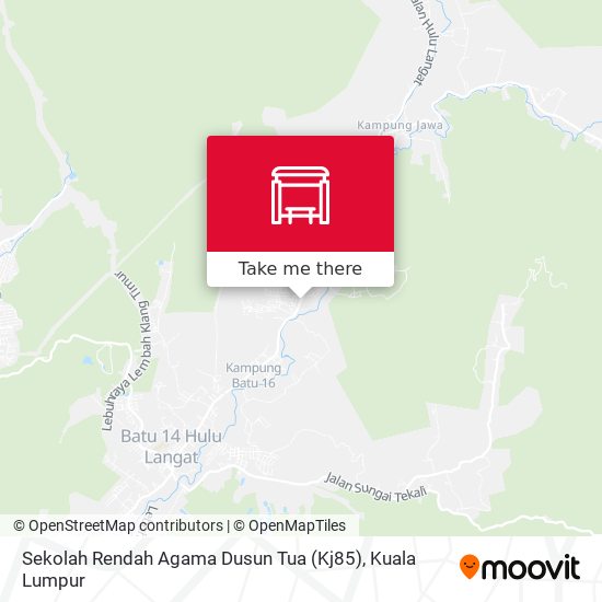 Peta Sekolah Rendah Agama Dusun Tua (Kj85)