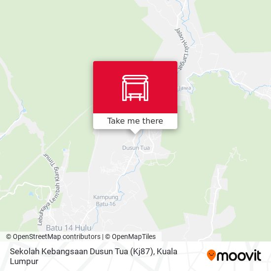 Peta Sekolah Kebangsaan Dusun Tua (Kj87)