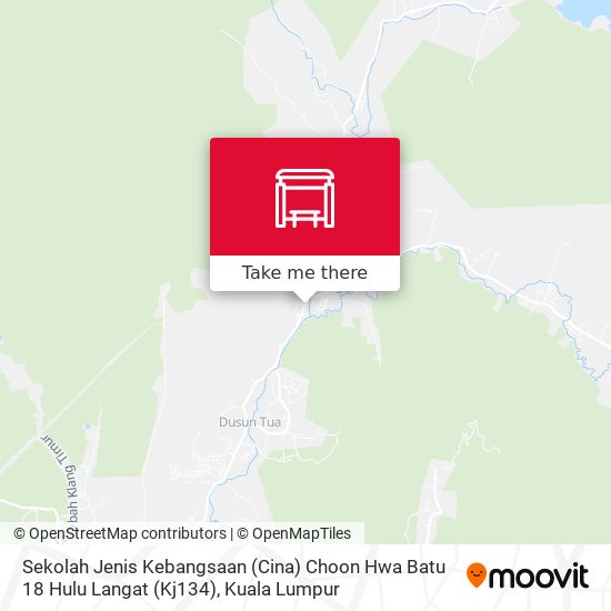 Sekolah Jenis Kebangsaan (Cina) Choon Hwa Batu 18 Hulu Langat (Kj134) map