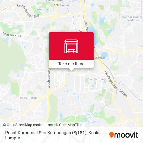 Peta Pusat Komersial Seri Kembangan (Sj181)