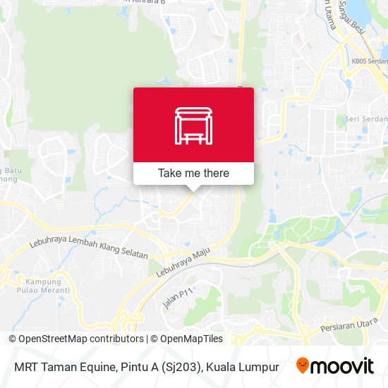 MRT Taman Equine, Pintu A (Sj203) map