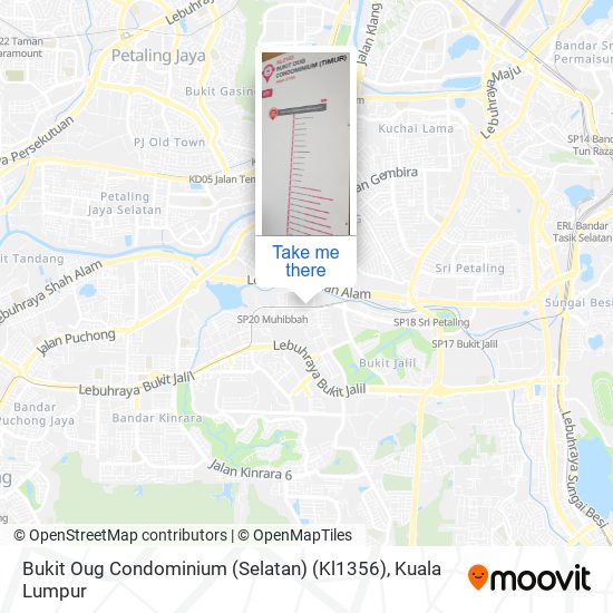 Peta Bukit Oug Condominium (Selatan) (Kl1356)