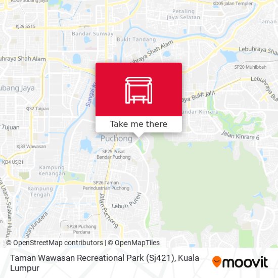 Peta Taman Wawasan Recreational Park (Sj421)