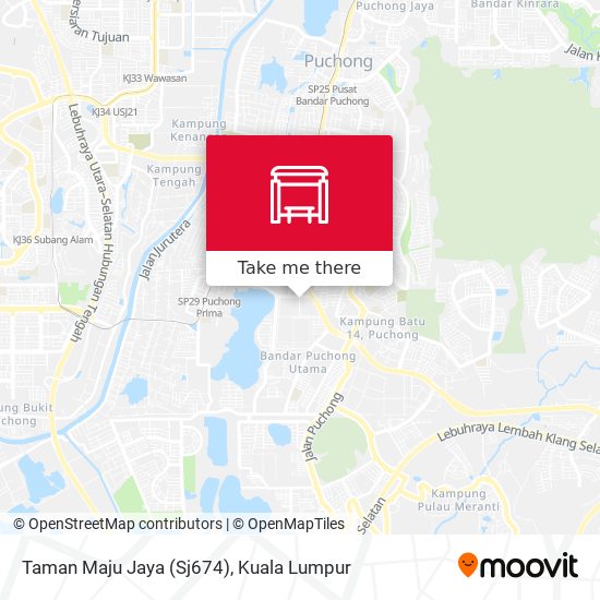 Peta Taman Maju Jaya (Sj674)