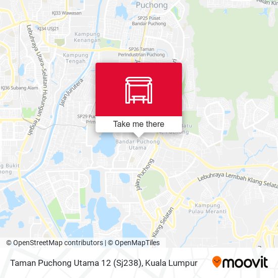 Peta Taman Puchong Utama 12 (Sj238)