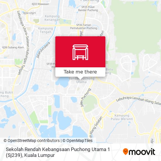 Peta Sekolah Rendah Kebangsaan Puchong Utama 1 (Sj239)