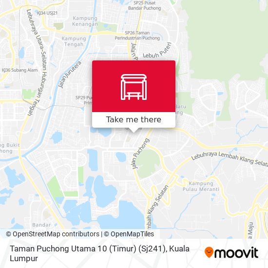Peta Taman Puchong Utama 10 (Timur) (Sj241)