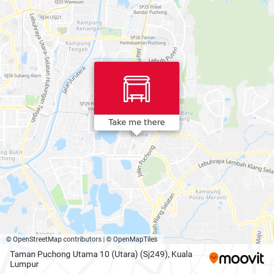 Peta Taman Puchong Utama 10 (Utara) (Sj249)