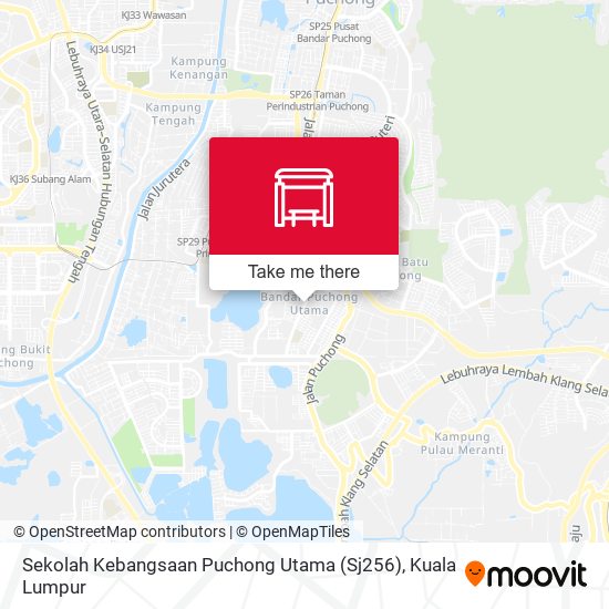 Peta Sekolah Kebangsaan Puchong Utama (Sj256)