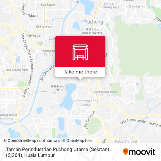 Peta Taman Perindustrian Puchong Utama (Selatan) (Sj264)