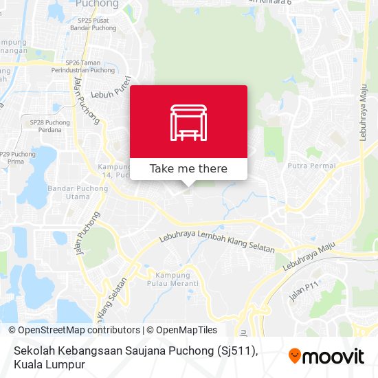 Peta Sekolah Kebangsaan Saujana Puchong (Sj511)