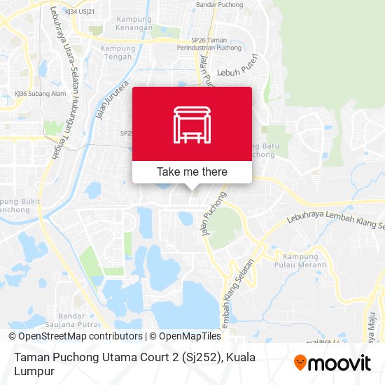 Peta Taman Puchong Utama Court 2 (Sj252)