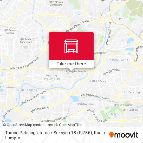 Peta Taman Petaling Utama / Seksyen 18 (Pj736)