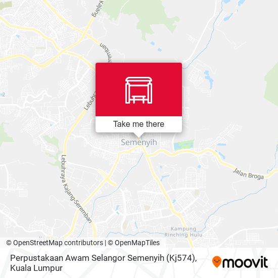 Peta Perpustakaan Awam Selangor Semenyih (Kj574)