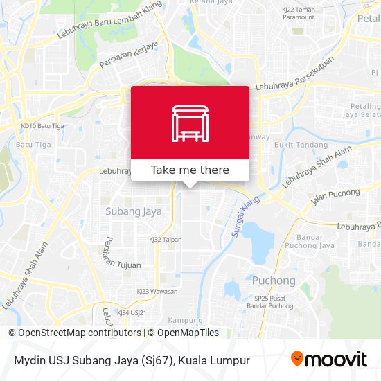 Mydin USJ Subang Jaya (Sj67) map